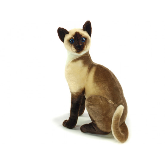 Plyšová siamská kočka 45 cm